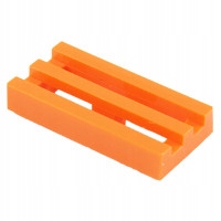 LEGO Klocek 1x2 Grill 1szt. Orange 2412b,4125254