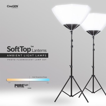 2 лампы SOFTBOX, полусфера, постоянный свет 2x85Вт/800Вт