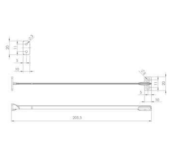 ОГРАНИЧИТЕЛЬ УГЛА ОТКРЫТИЯ ДВЕРИ, ПРОЗРАЧНЫЙ, 10 шт.
