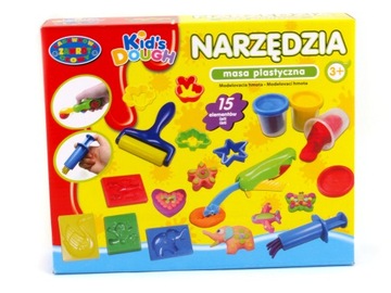 CIASTOLINA zestaw NARZĘDZIA z akcesoriami scyzoryk