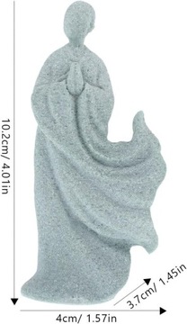 Мини-статуя Будды из песчаника Медитирующий монах Статуэтка Будды Дзен Скульптура Экспонат
