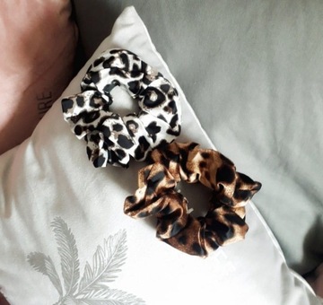 Резинка для волос с тигровым принтом, коричневая леопардовая резинка