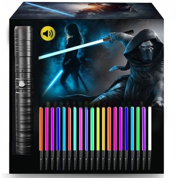 MIECZ ŚWIETLNY STAR WARS LIGHTSABER PODWÓJNY LED ŚWIATŁO DŹWIĘK 20 KOLORÓW