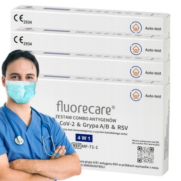 Test COVID-19 Grypa AB RSV Combo 4w1 FLUORECARE