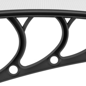 КРЫША НАД ДВЕРЬЮ, АЛЮ, ПОЛИКАРБОНАТ, 100х200см, ВХОД, АРОЧНЫЙ КЛИМАТ