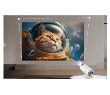 ПРОЕКТОР ANDROID TV WIFI FULL HD ПОРТАТИВНЫЙ УМНЫЙ ВРАЩАЮЩИЙСЯ ДИНАМИК