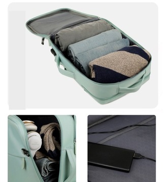 РЮКЗАК ДОРОЖНЫЙ ЧЕМОДАН ДЛЯ РУЧНОЙ КЛАДИ RYANAIR WIZZAIR USB