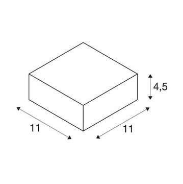 9064 Светильник накладной Quadrasyl 44D IP44 SLV 111482