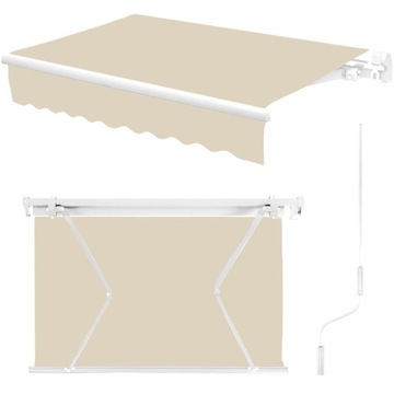 ТЕРРАСА ТЕНТ БАЛКОН СОЛНЦЕЗОН РОЛЕСТАВНИ С РУЧКОЙ 400 x 250