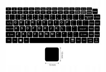 Dopłata do aukcji - nalepki PL QWERTY