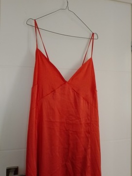 Sukienka wizytowa H&M XL pomarańczowa