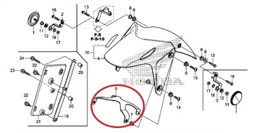 HONDA CBR500R CBR 500R РАМА РУЧКА КРЫЛО