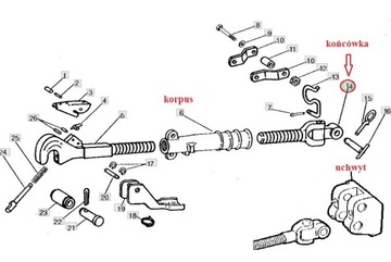 JOHN DEERE AR50643 КОНЕЦ ЦЕНТРАЛЬНОГО РАЗЪЕМА