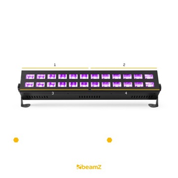 Лучевая ультрафиолетовая лента BUV243 DMX 2х12 светодиодов Beamz