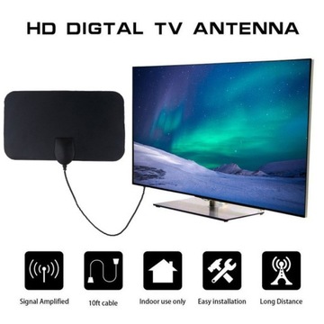 TV antena Mini antena HDTV kryty HD antena cyfrowa