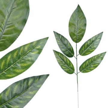 SZTUCZNE LIŚCIE MANGO GAŁĄZKA 58cm LIŚCIE DO BUKIETÓW WIĄZANEK STROIK