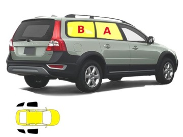 Zasłonki dedykowane Volvo XC70 III gen. - 4 szt.