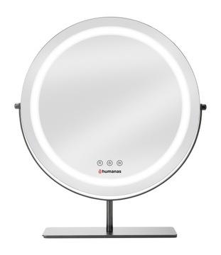 Зеркало для макияжа Humanas HS-HM Scarlet со светодиодной подсветкой, черное