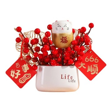 -Red Berries Bouquet Flower Arrangement Style C