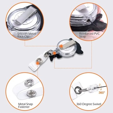 1 шт., елочный шар, снежный человек, Санта-Клаус, выдвижная катушка для значка