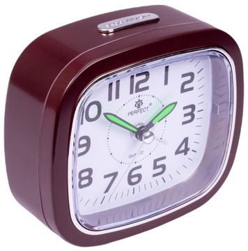 BUDZIK KWARCOWY PERFECT PŁYNĄCY SNOOZE 6122 brąz