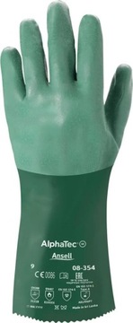 Rękawice chemiczne AlphaTec 08-354, długość 350mm, rozmiar 9 Ansell (12 par