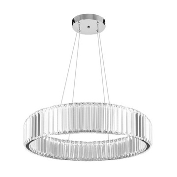 LAMPA SUFITOWA KRYSZTAŁOWA GLAMOUR RING CHROM