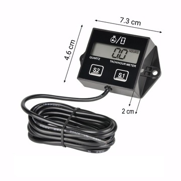 LICZNIK MOTOGODZIN CZASU PRACY SILNIKA MOTOCYKL OBROTOMIERZ KOSIARKA MOTOR