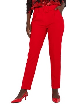 Eleganckie Spodnie damskie z paskiem - XL