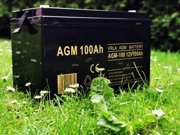 Гелевая батарея AGM 12 В 100 Ач, не требующая обслуживания МОЩНАЯ