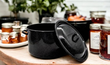 Powidlak, эмалированная кастрюля для пастеризации, 32 см