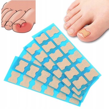 48 SZT.PASKI ŁATKI NA WRASTAJĄCE PAZNOKCIE PLASTRY