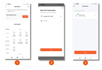 PROGRAMATOR CZASOWY INTELIGENTNE GNIAZDO WiFi SMART TUYA POMARAŃCZOWE WAT