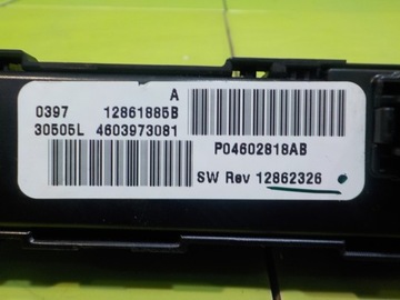 CHRYSLER SEBRING III 2.4 B 07R 4D PANEL PŘEPÍNAČŮ P04602818AB 12862326