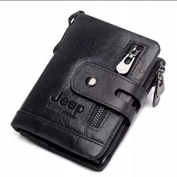 МУЖСКОЙ КОШЕЛЕК JEEP - ПОДАРОК ​​ИЗ НАТУРАЛЬНОЙ КОЖИ