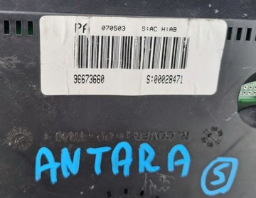 OPEL ANTARA 10R 2.0CDTI PŘÍSTROJOVÁ DESKA BUDÍKY 96673660