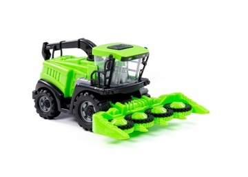 Комбайн Wader Полесье, зеленый трактор, сельскохозяйственная машина