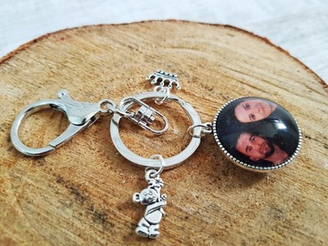 Брелок с фотографией Подарок на День мальчика