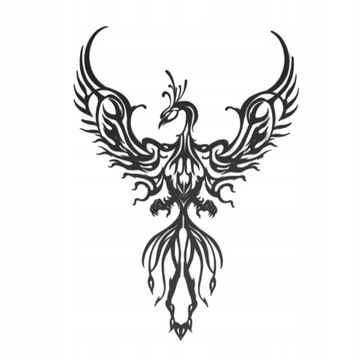 Metalowy Feniks Wisząca Dekoracja ścienna Boho