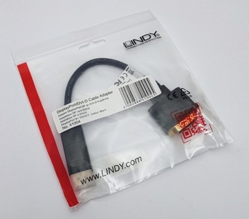 Адаптер LINDY 41004, DisplayPort — DVI-D DUAL LINK