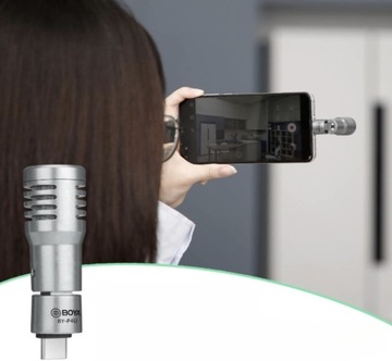 Беспроводной микрофон Mini USB-C, всенаправленный Boya BY-P4U — серебристый