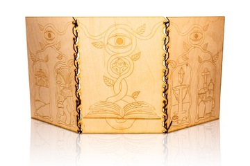 KLECHDARZ DREWNIANY EKRAN MISTRZA GRY + 6 MAGNESÓW