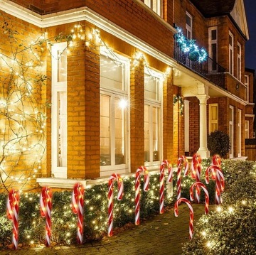 CAN SANTA CAN LED ЛАМПЫ конфеты GIRLAND