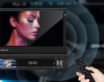 АВТОМОБИЛЬНЫЙ РАДИО 1 DIN ANDROID 13 GPS USB WIFI 2 ГБ ОЗУ ЗЕРКАЛО LINK