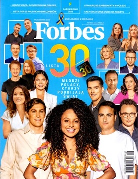 Forbes nr 10/2023. Lista 30 przed 30. Młodzi Polacy, którzy podbijają świat