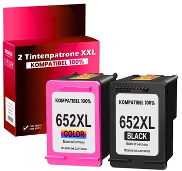 652 XL - Komplet Tuszy do drukarki HP czarny kolorowy HP zamiennik 652XL