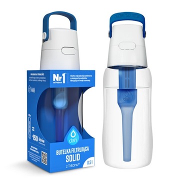 Butelka filtrująca Dafi SOLID 0,5l szafirowa