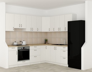 ED ECON белый b_S40_1F Отдельностоящий кухонный шкаф