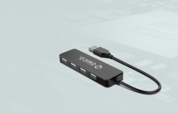 ЛЕГКИЙ АДАПТЕР-концентратор ORICO USB-СТАНЦИЯ РАЗВЕТВИТЕЛЬ USB-A 4 В 1 4X USB-A 2.0 OTG