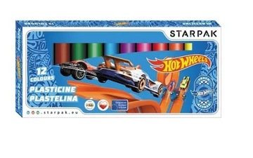 PLASTELINA STARPAK HOT WHEELS 12 kol. 337501